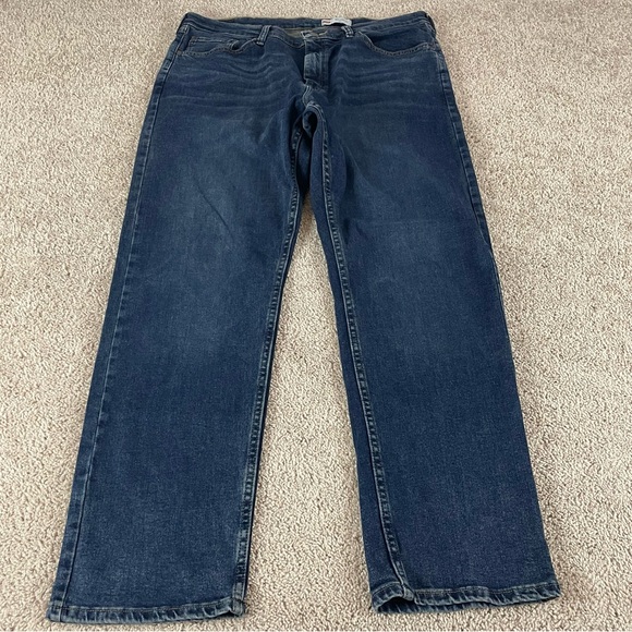 Wrangler Blue Jeans Mens 36x32 Relaxed Fit Blue Denim Cowboy Rodeo Ranch Y2K F51 - Picture 1 of 9